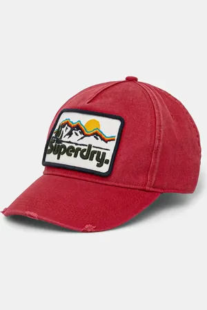 Superdry Džínová baseballová čepice barva, s aplikací, W9010177A-C2G