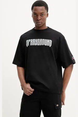 Sprayground Bavlněné tričko barva, s potiskem, SP695BLK