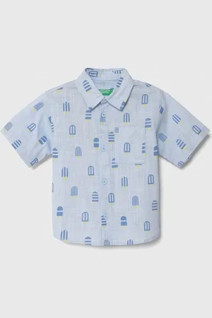 Benetton Dětská bavlněná košile