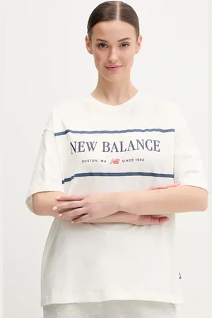 New Balance Bavlněné tričko barva, WT51910SST