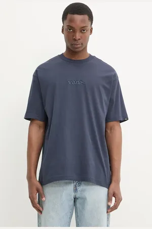 Vans Bavlněné tričko tmavomodrá barva, VN000HPZJDU1