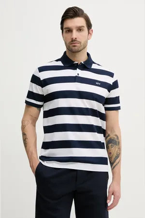 Paul & Shark Bavlněné polo tričko tmavomodrá barva, C0P1228