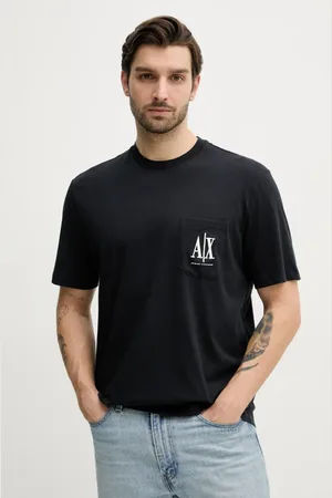 Armani Exchange Bavlněné tričko tmavomodrá barva, XM000366 AF12308