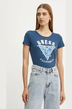 Guess Tričko tmavomodrá barva, W4BI19 J1314