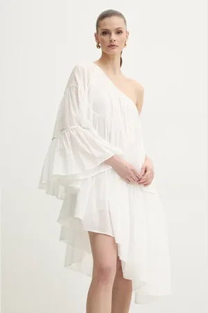 SIMONA CORSELLINI Bavlněné šaty barva, midi, oversize, P25CPAB045