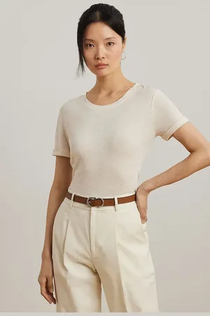 Ralph Lauren Plátěné tričko barva, 200963871