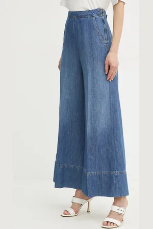 Pinko Džíny s příměsí lnu high waist, 104823 A2GQ