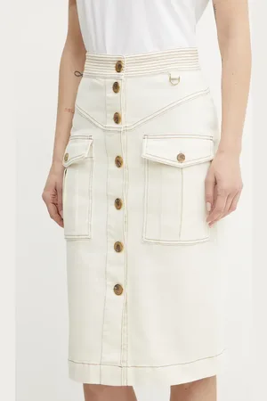 Guess Sukně NAOMI barva, midi, pouzdrová, 5GGD08 7297A
