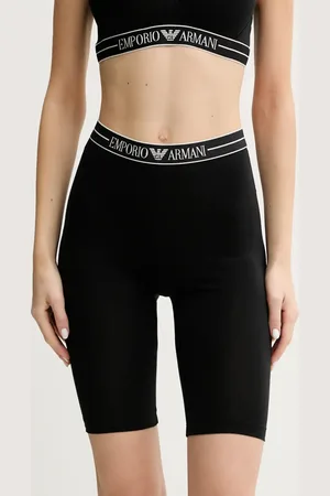 Emporio Armani Kraťasy dámské, barva, hladké, medium waist, EW000413 AF10881