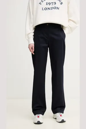 GANT Kalhoty dámské, tmavomodrá barva, jednoduché, medium waist, 4150356
