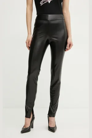 Guess Kalhoty PRESCILLA dámské, barva, přiléhavé, high waist, W4BB18 WGIK0