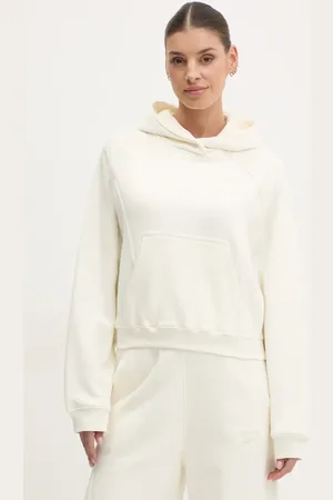 Reebok Bavlněná mikina dámská, barva, s kapucí, hladká, 100214102