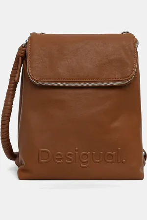 Desigual Batoh HALF HAMPTON CAMEL dámský, barva, velký, hladký, 25SAKP33