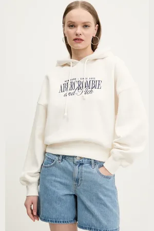 Abercrombie & Fitch Mikina dámská, barva, s kapucí, s aplikací, KI185-5022