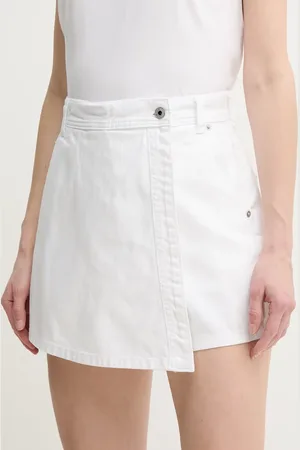 Pepe Jeans Džínová kalhotová sukně REGULAR SKORT HW barva, high waist, PL801187TC0