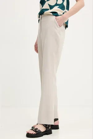 Abercrombie & Fitch Kalhoty dámské, barva, zvony, high waist, KI156-5078