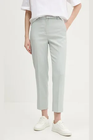 Abercrombie & Fitch Kalhoty dámské, barva, jednoduché, high waist, KI156-5067