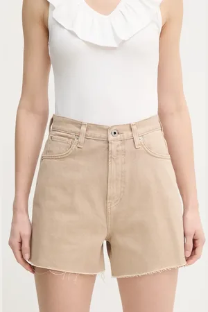 Pepe Jeans Džínové šortky A-LINE SHORT UHW RACHEL dámské, barva, hladké, high waist, PL801112YH9