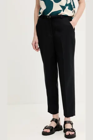 Abercrombie & Fitch Kalhoty dámské, barva, přiléhavé, high waist, KI156-5069