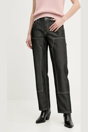 Guess Kalhoty dámské, barva, jednoduché, medium waist, W5RG10 D5L30