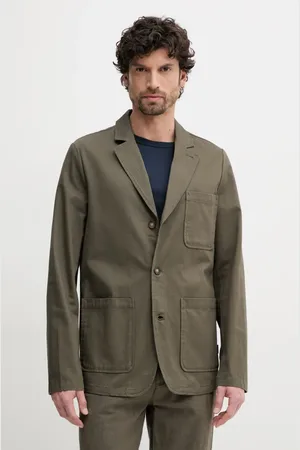 Barbour Bavlněné sako Bayview Herringbone Overshirt barva, MOS0423