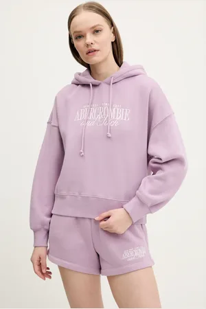 Abercrombie & Fitch Mikina dámská, barva, s kapucí, s aplikací, KI185-5022
