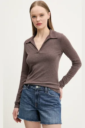 Abercrombie & Fitch Tričko s dlouhým rukávem barva, KI139-5208