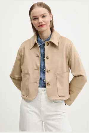 Abercrombie & Fitch Bunda barva, přechodná, oversize, KI144-5055