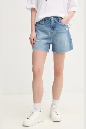 Calvin Klein Kraťasy dámské, barva, hladké, high waist, J20J225159