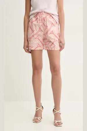 Silvian Heach Bavlněné šortky PUJENI dámské, barva, vzorované, high waist, GPP25365SH