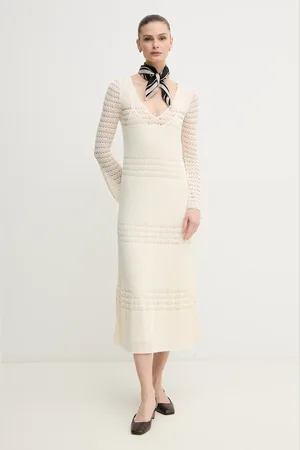Pepe Jeans Šaty PAULINA barva, midi, PL953712
