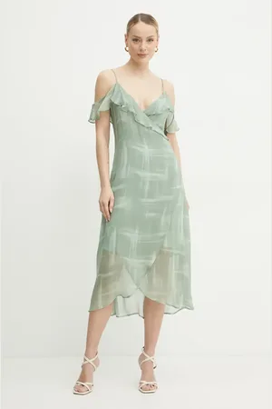 Armani Exchange Šaty barva, midi, XW000181 AF12051
