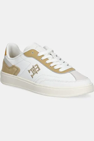 Tommy Hilfiger Kožené sneakers boty TH HERITAGE COURT SNEAKER SDE růžová barva, FW0FW08037