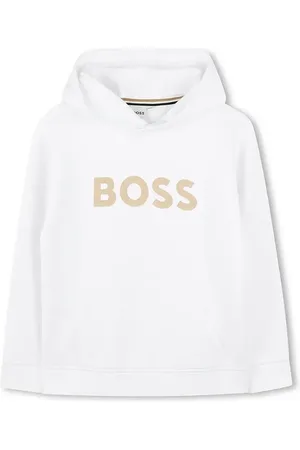 HUGO BOSS Dětská mikina barva, s kapucí, s potiskem, J52027