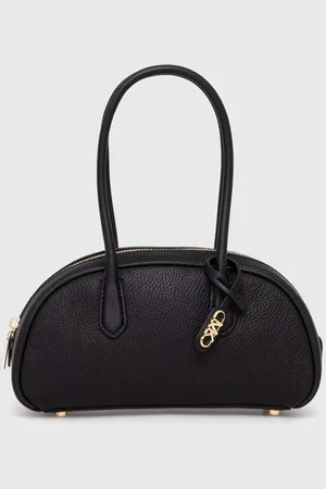 Michael Kors Kožená kabelka černá barva, 30T4G1US5T