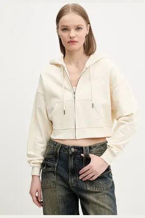 Guess Bavlněná mikina dámská, barva, s kapucí, hladká, W5RQ13 K68I1