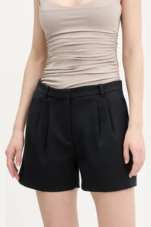 Abercrombie & Fitch Kraťasy dámské, barva, hladké, high waist, KI149-5087
