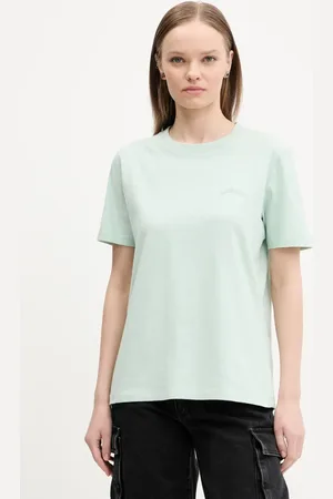 Superdry Bavlněné tričko barva, W1011644A-1WM