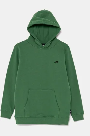 Vans Dětská bavlněná mikina SALTON LOOSE barva, s kapucí, hladká, VN000P5TBR11