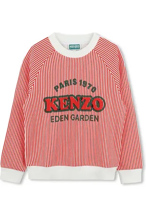 Kenzo Dětská bavlněná mikina barva, vzorovaná, K61134
