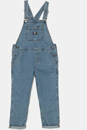 Vans Dětské džínové lacláče Groundwork Denim Overall VN000ME8CDX1