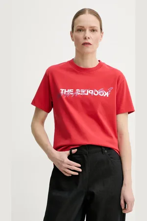 The Kooples Bavlněné tričko barva, FTSC30027K