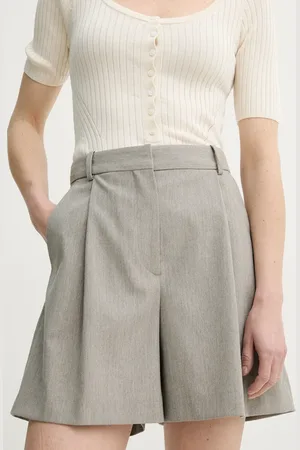 By Malene Birger Kraťasy POVILLE dámské, barva, hladké, high waist, 103011