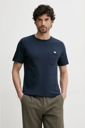 Barbour Bavlněné tričko Tothill Tailored Fit T-Shirt tmavomodrá barva, MTS1419