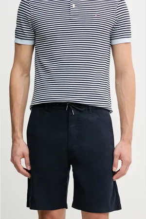 HUGO BOSS Lněné kraťasy pánské, barva, 50536863