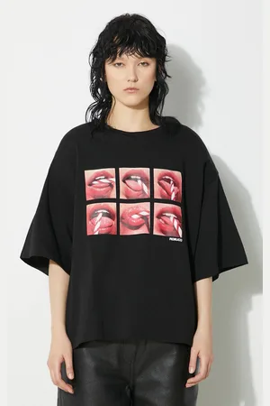 Fiorucci Bavlněné tričko Mouth Print Padded T-Shirt barva, M01FPTSH105CJ01BK01