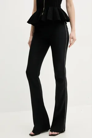 Elisabetta Franchi Kalhoty dámské, barva, zvony, high waist, PA08451E2