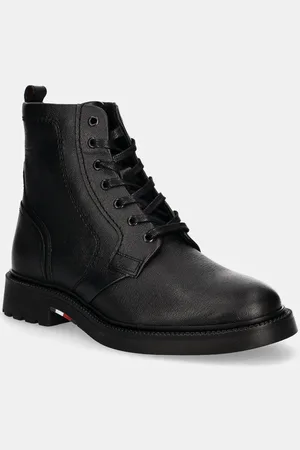 Tommy Hilfiger Kožené boty HILFIGER COMFORT LWT LTH BOOT pánské, barva, FM0FM05183