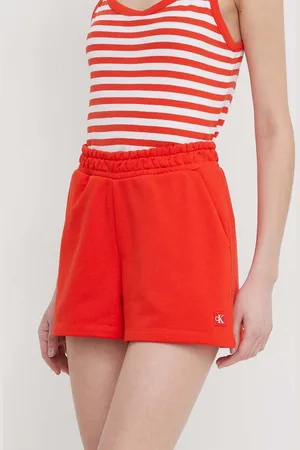 Calvin Klein Kraťasy dámské, barva, hladké, high waist, J20J223418