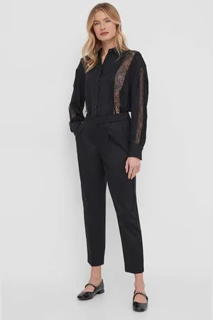 Sisley Kalhoty dámské, barva, fason cargo, high waist